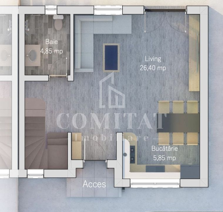 Casă cuplată zona străzii Cătanelor - Poză 7