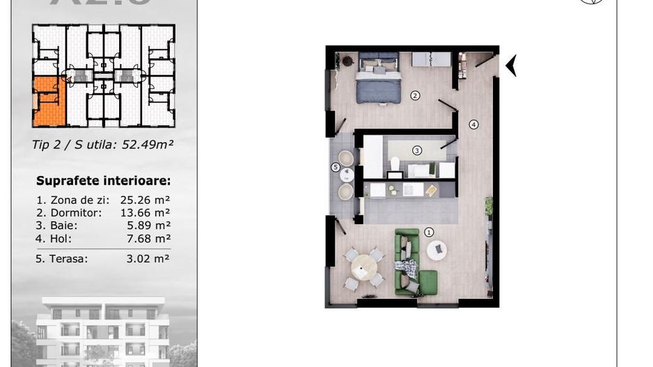 Vânzare apartamente moderne 52 mp în zona Torontalului !!! COMISON 0 - Poză 4