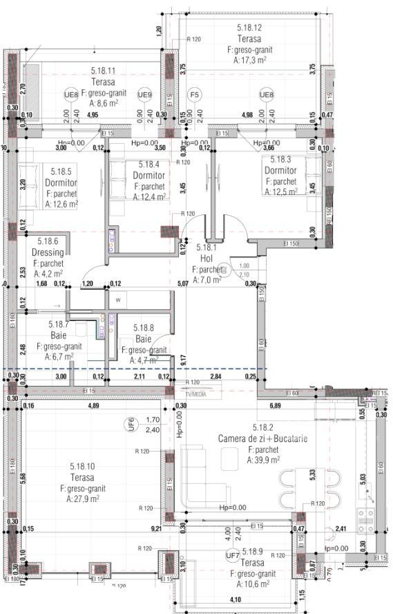Apartament in imobil premium cu 4 camere, 4 terase – Gheorgheni - Poză 3