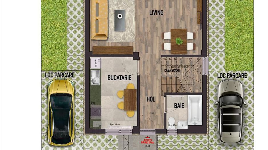 vila ind.+2parcari/112mp utili/115mp curte libera-Leordeni/Spl. Unirii - Poză 10