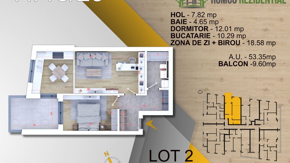 2 camere-panouri solare -individuale - Schiță 10