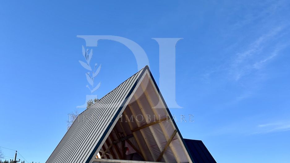 Cabana tip A frame si teren 1000 mp de vanzare / Marisel . Cluj - Poză 3