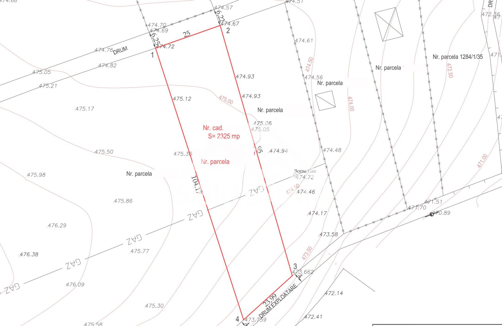 Teren cu vedere panoramica Intrare in Cisnadie 2325 mp deschidere 25ml - Poză 2