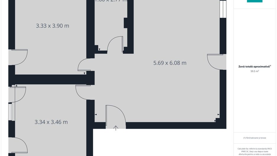 Apartament nou cu 3 camere , în Ghiroda - Poză 8