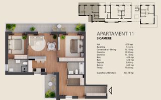 Arlo Residence-3 camere central Oradea - Poză 1