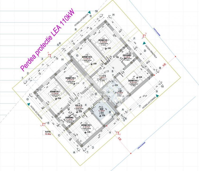 Casa tip duplex  5 camere, teren 400 mp, Selimbar acces usor - Schiță 20