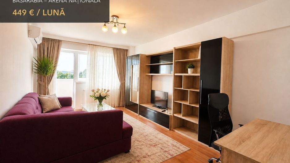 Apartament 2 camere | 54 mp | Basarabia–Arena Națională | Balcon - Poză 1