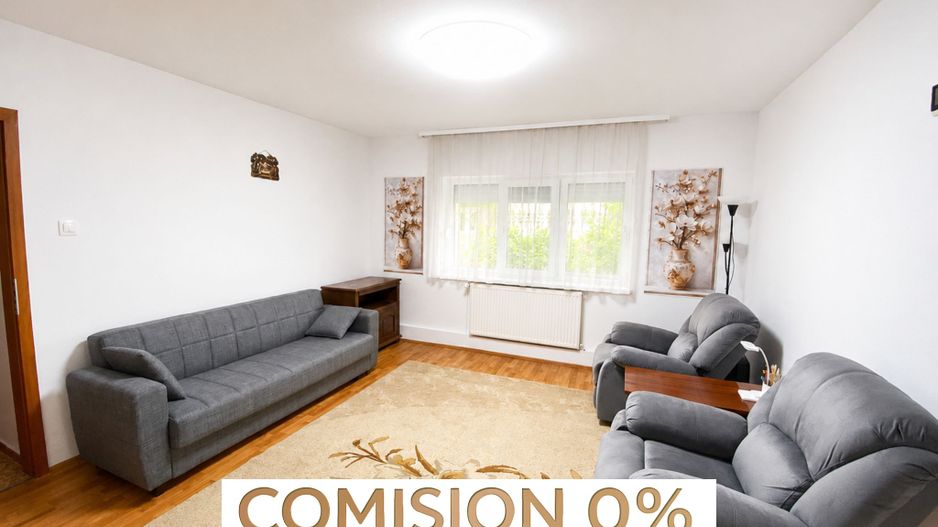 COMISION 0, Apartament 2 Camere, 52mp, GARAJ CF, Parter Inalt, Sagului - Poză 1