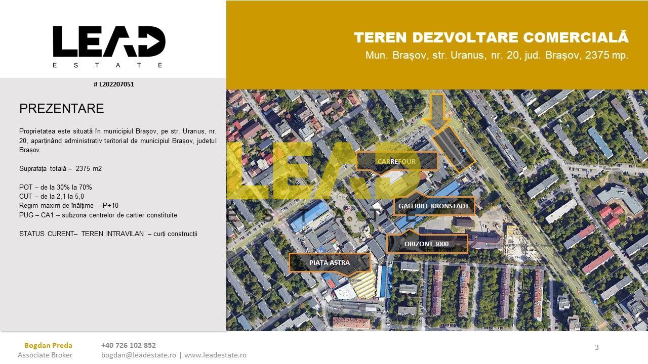 OPORTUNITATE INVESTIȚIE TEREN DEZVOLTARE COMERCIALĂ/RETAIL PARK - Poză 4