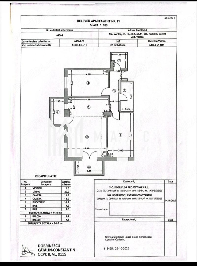 Apartament 3 camere de închiriat | Râmnicu Vâlcea, Morilor | 75 mp - Poză 6