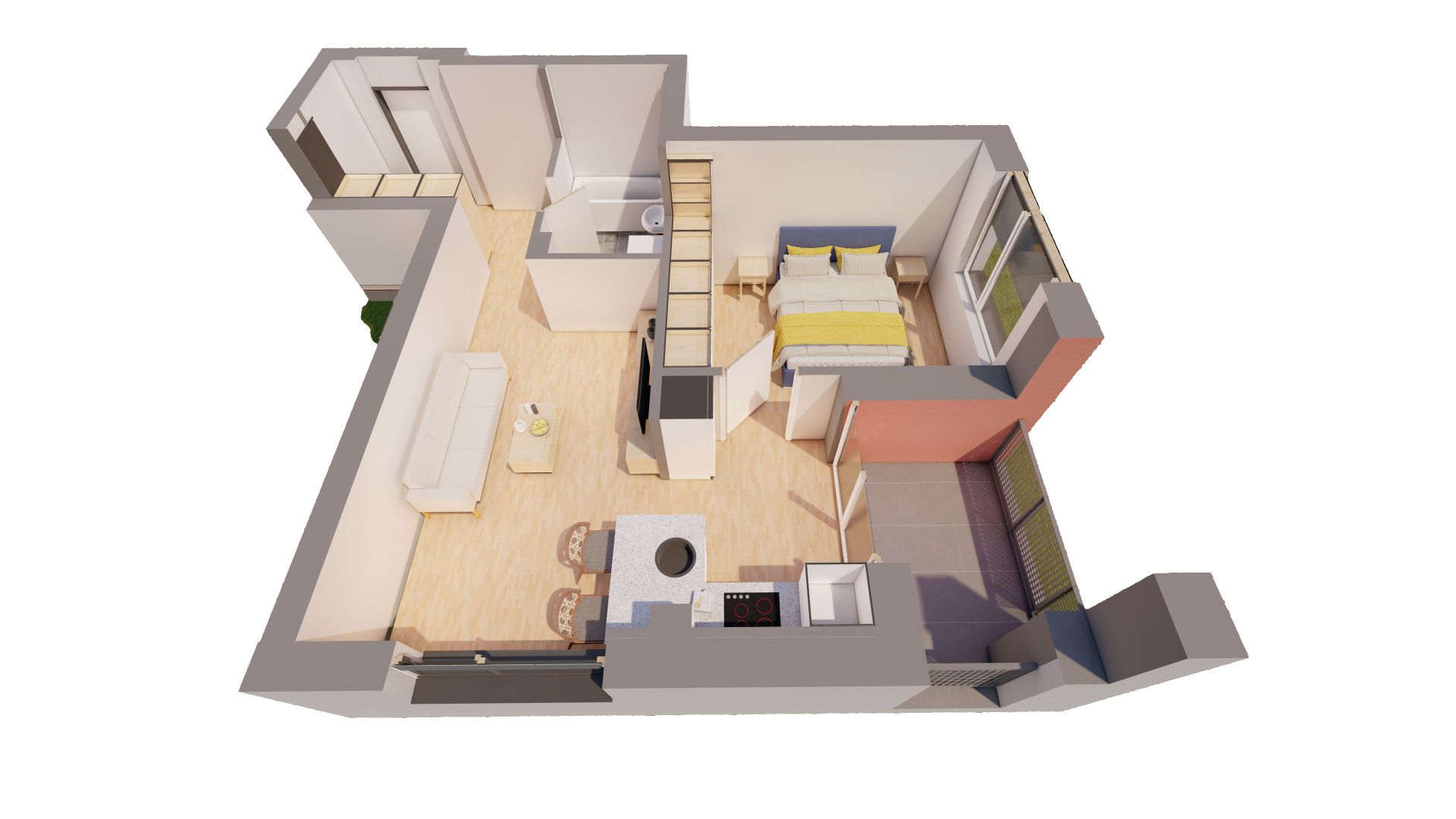 Apartament 2 camere, etaj 2, bloc R39, Ared City Arad - Poză 3