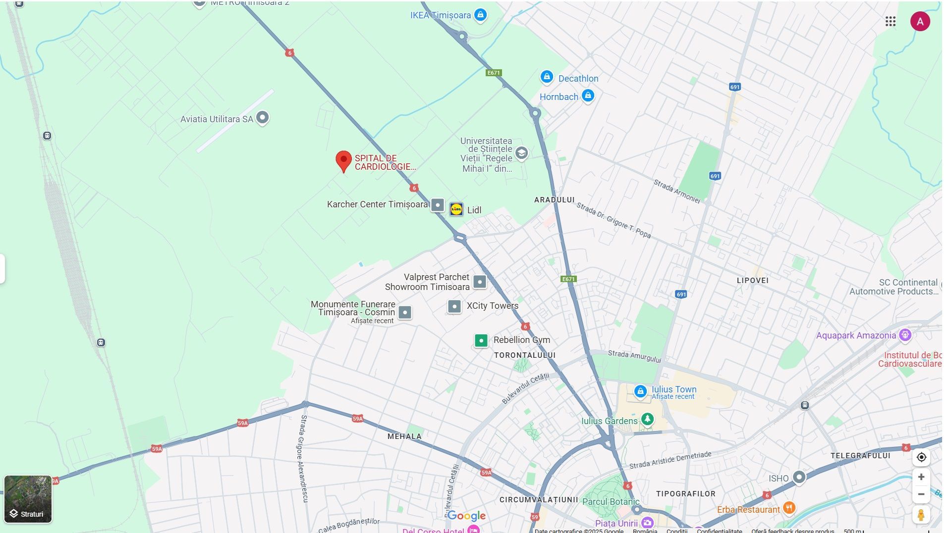 Teren 700 mp Torontalului | Spitalul Rocordis | P+2E. POT max. = 30%. CUT max.=1 - Poză 1