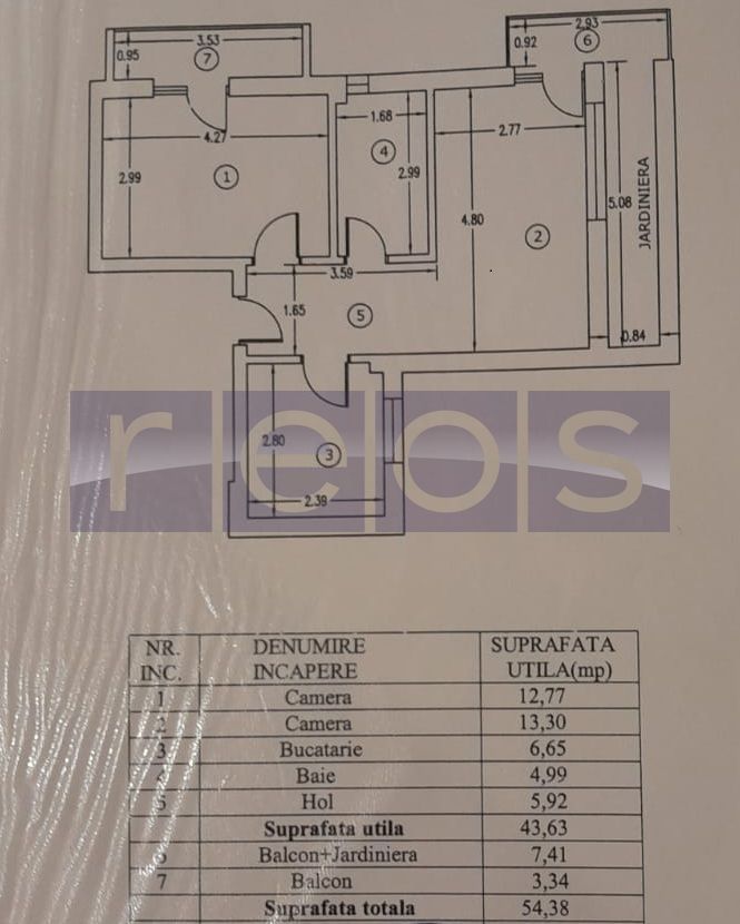DE VANZARE AP 2 CAMERE 55 MP GORJULUI-PACII | DECOMANDAT | METROU - Schiță 9