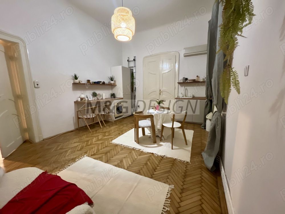 3 camere 104mp etaj 1 vedere in Piata Victoriei complet utilat si mobilat - Poză 7