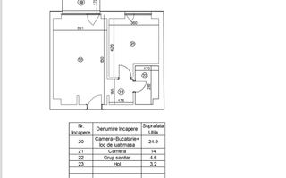 VANZARE APARTAMENT 2 CAMERE | BARBU VACARESCU | 51MP | MOBILAT-UTILAT - Schiță 21