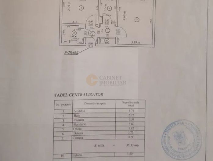 2 camere | Titulescu- Piata Victoriei  |  Decomandat  | Reabilitat - Poză 7