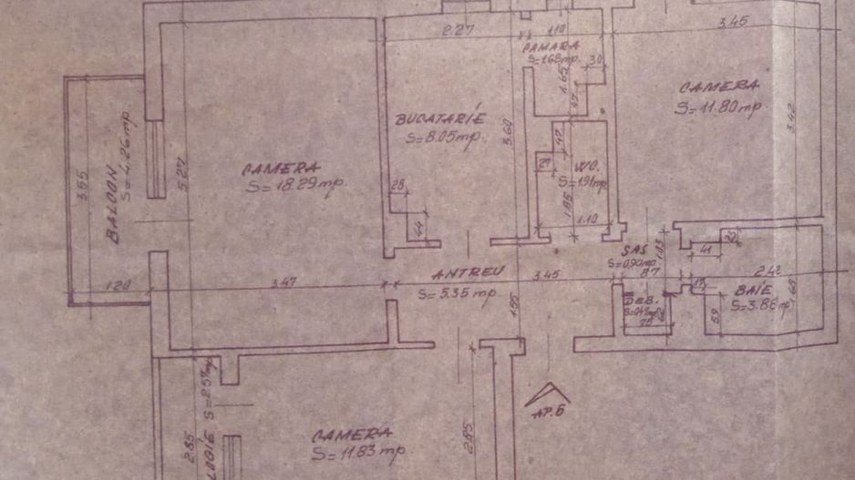 Apartament 3 camere,3 balcoane Dragos Voda. 87 500 E (neg). Comision 0 - Poză 7