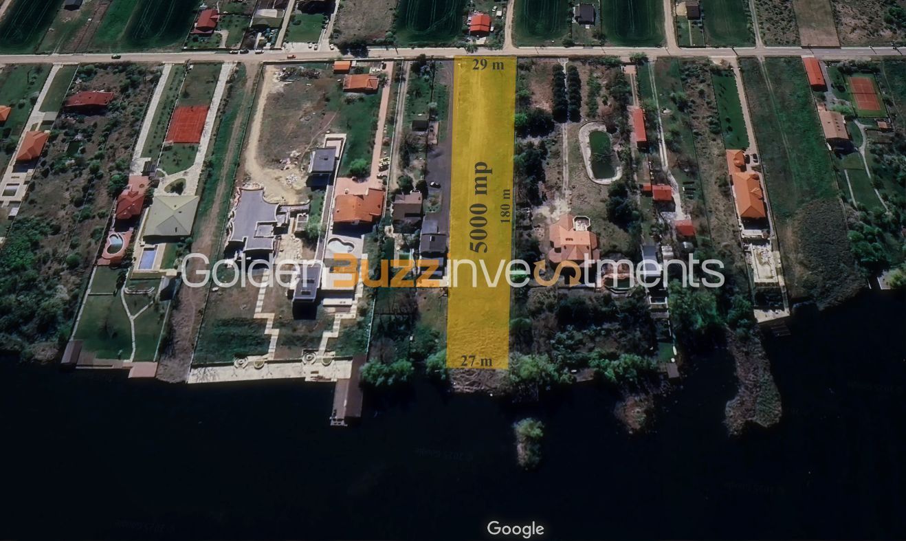 Teren excepțional la Lacul Snagov – 5.000 mp cu deschidere la lac - Poză 1