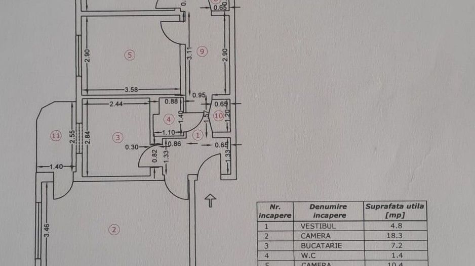 APARTAMENT 3 CAMERE | ETAJ 1 | OPORTUNITATE - Schiță 13