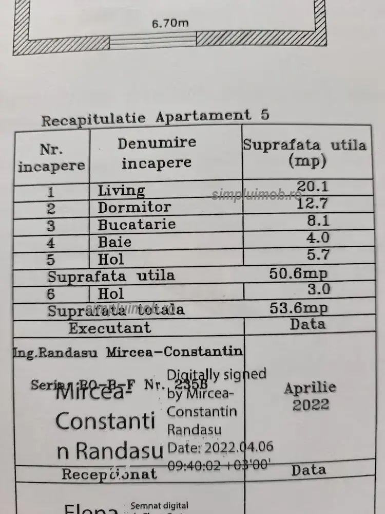 Metrou Dimitrie Leonida Bloc 2022 - Apartament 2 Camere Decomandat - Schiță 10