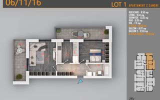 Apartament 2 Camere decomandat Pallady  - Metrou Teclu, Comision 0% - Poză 1