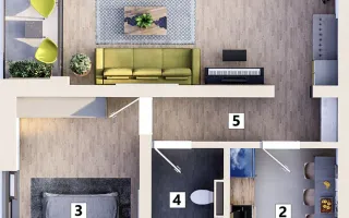 Apartament 2 camere cu loc de parcare inclus - Poză 19