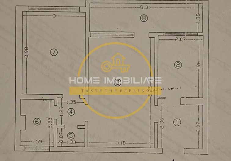 Apartament cu 2 camere/ 53mp / Etajul 1 / Podu Ros - Poză 10