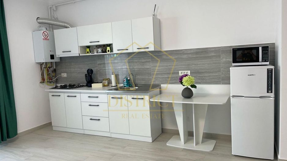 Apartament cu 1 camera mobilat si utilat la parter in Giroc la asfalt. - Poză 3