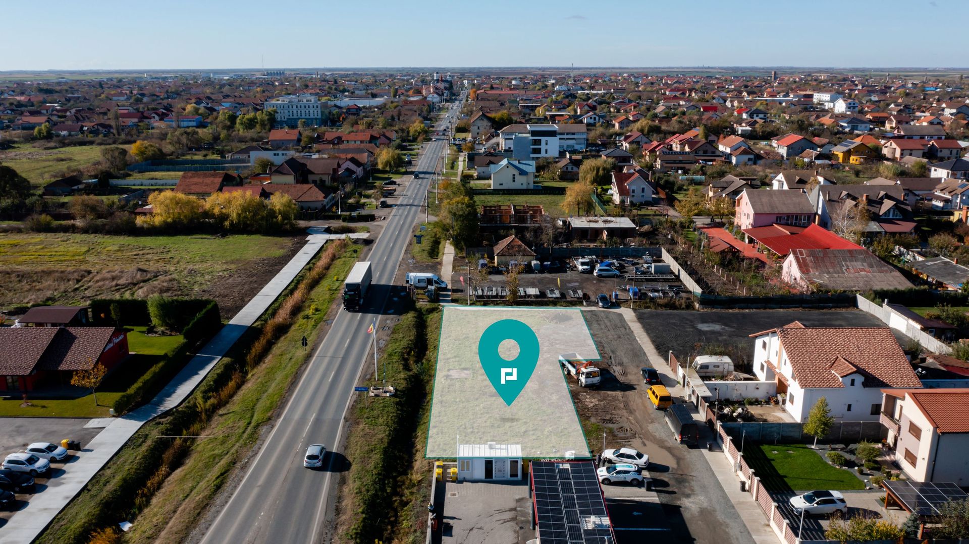 Teren intravilan pe artera principală în Săcălaz - Poză 1