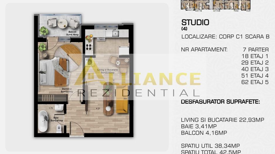 DIRECT DEZVOLTATOR |  Grand Berceni | Metrou Berceni | 2 camere tip studio - Poză 11
