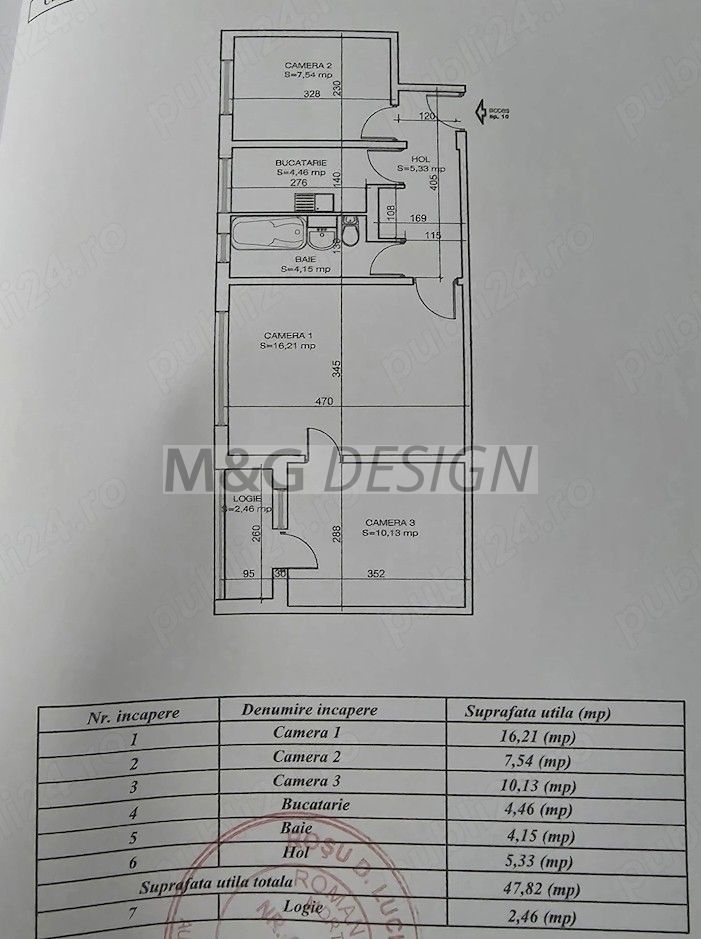 Apartament cu 3 camere Calea Sagului  etaj 2 - Poză 7