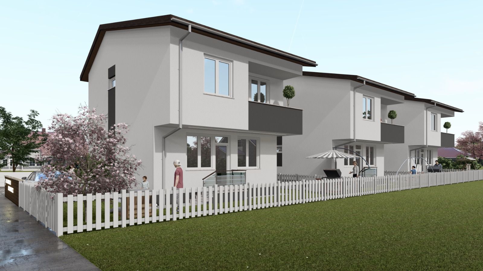 vila ind.+2parcari/112mp utili/115mp curte libera-Leordeni/Spl. Unirii - Poză 1