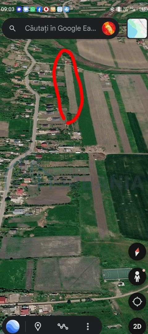 Teren 8400 mp Golăiești – 18 m deschidere – Utilități la poartă - Poză 1