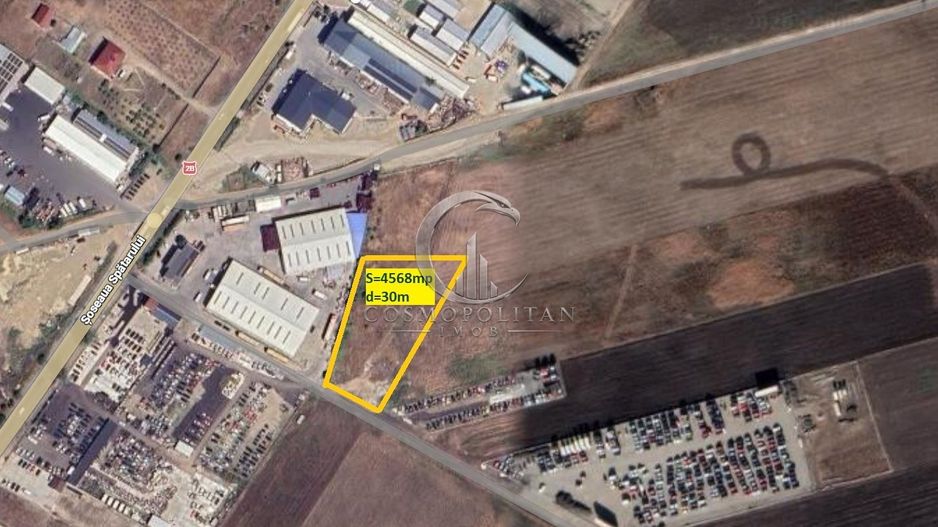 Teren intravilan Soseaua Bucuresti (Spatarului) langa A7 S=4.570mp d=30m - Poză 2