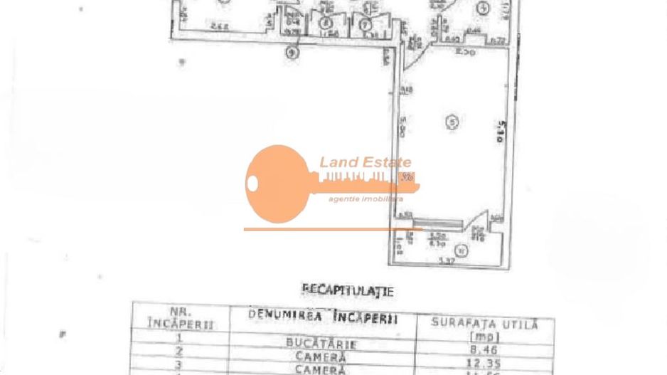 Apartament 3 camere Metrou 1 Decembrie – 200 m Complet renovat 2025 Centrală proprie - Schiță 10