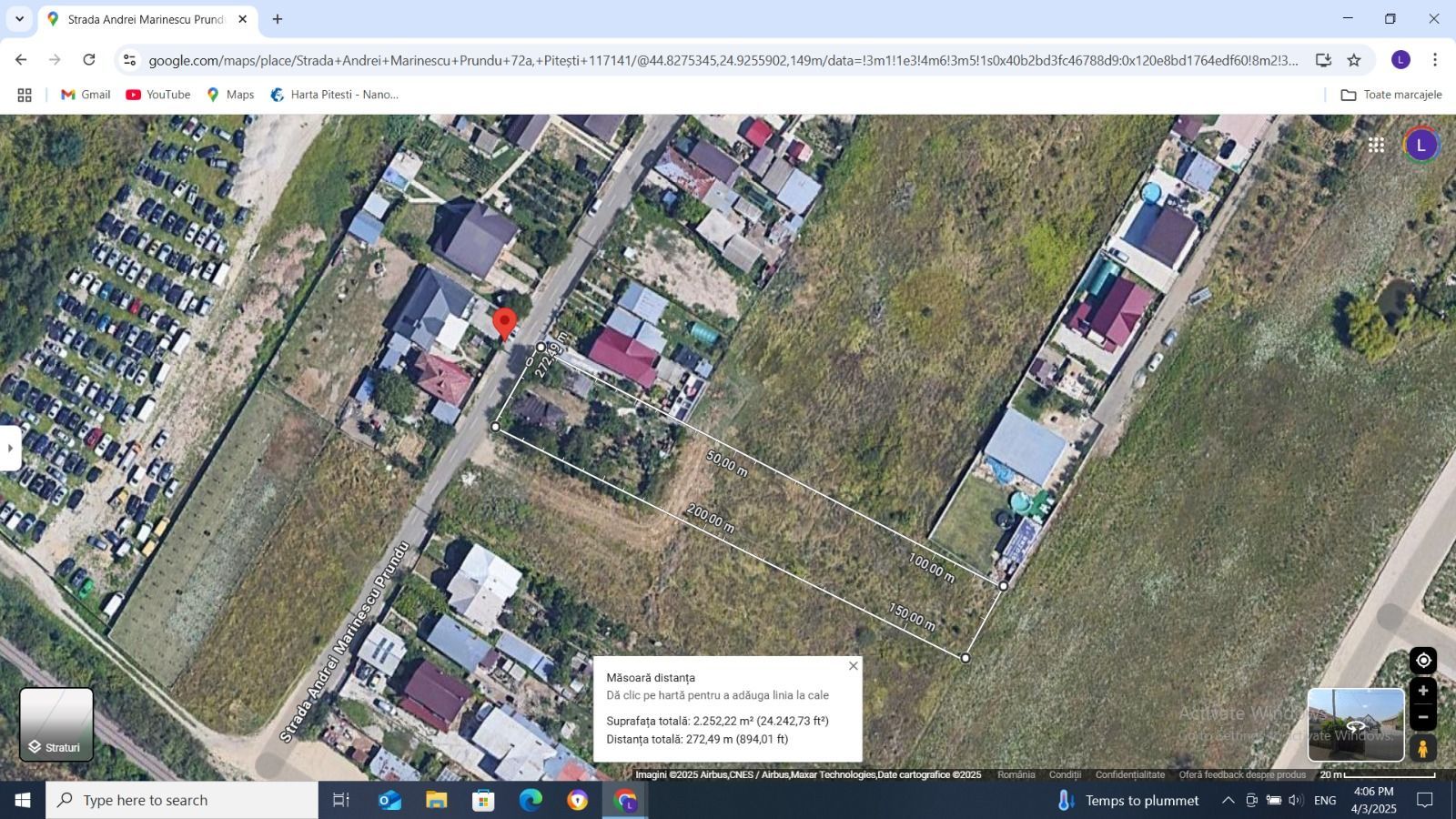 Teren intravilan de vânzare – 2200 mp, Pitești, str. Bananai - Poză 6