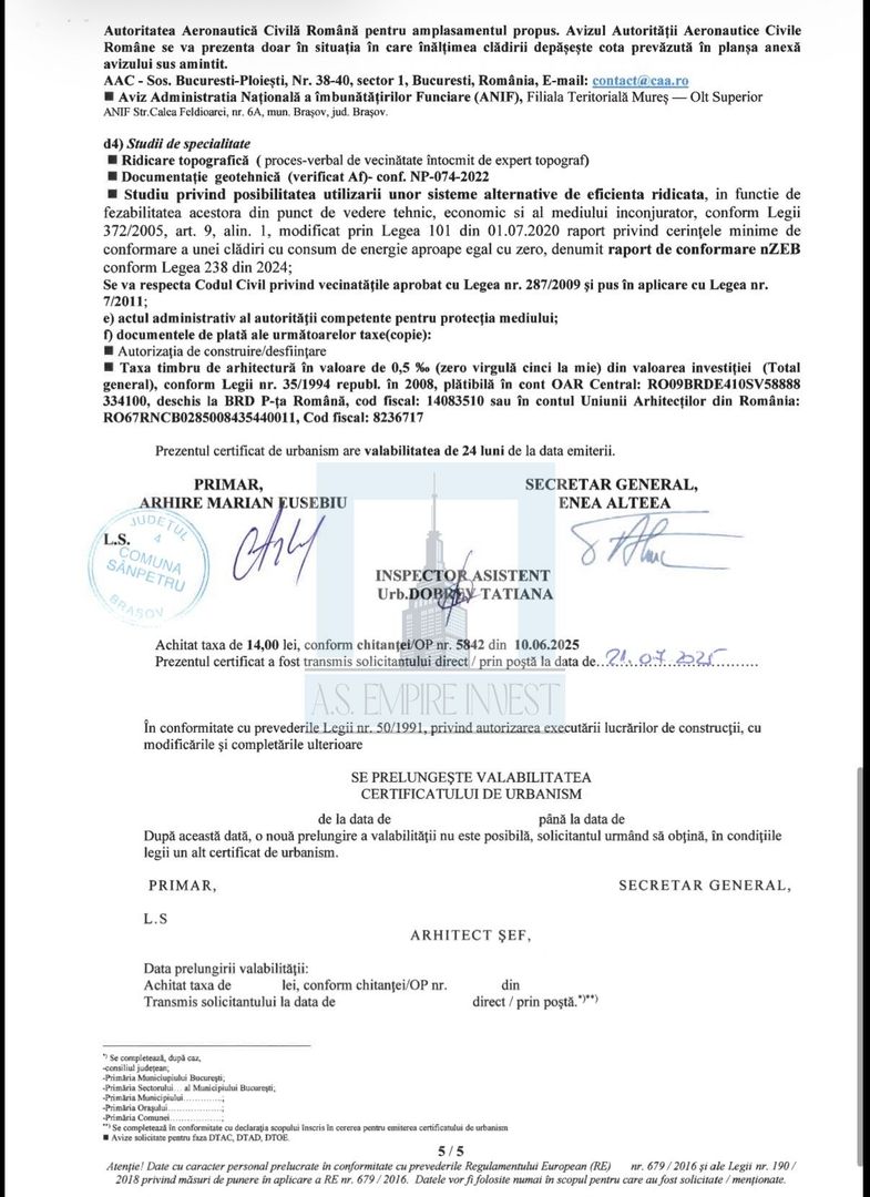 Teren intravilan, cu PUZ, de 518 mp - zona Sanpetru/Primăverii - Poză 3