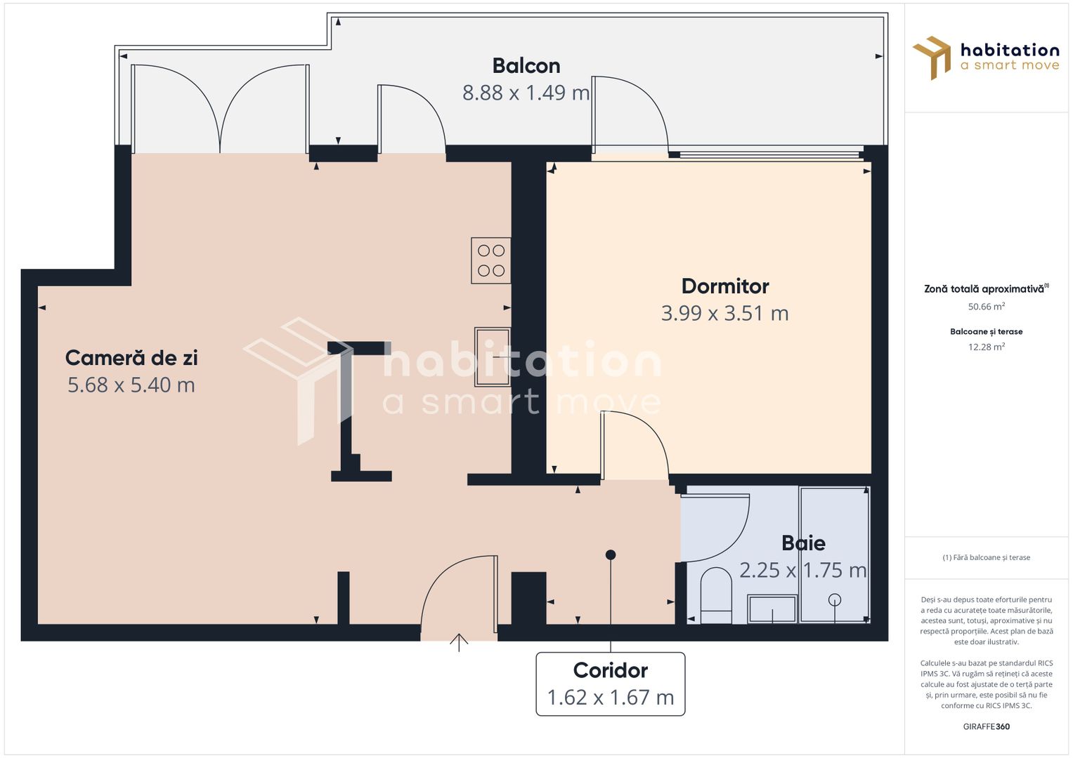 Tur virtual apartament 2 camere - intrare în Dumbrăvița, zona Kaufland - Poză 18