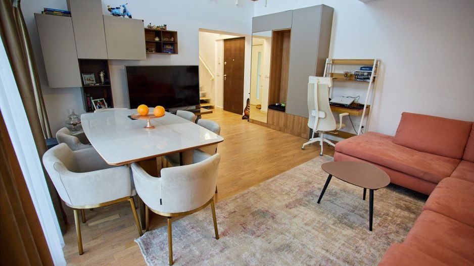 Penthouse duplex luminos, mobilat, 2 locuri parcare+boxa. - Poză 3