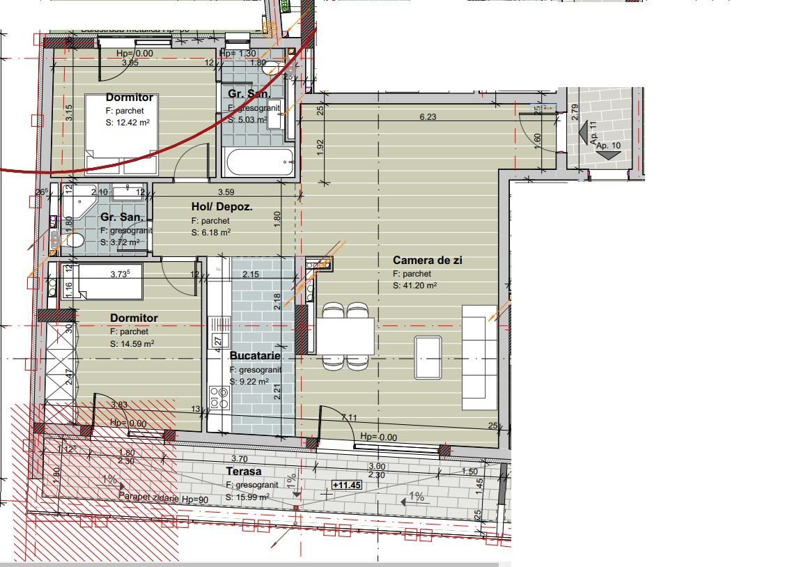 Apartament 3 camere, confort sporit, intr-un imobil rezidental SMART - Poză 8