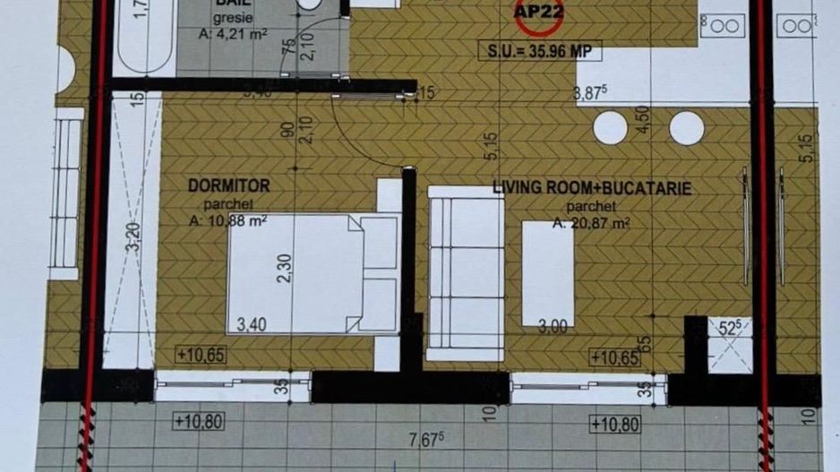 Apartament 2 camere si terasa 20 mp in Baile Felix Bihor - Poză 7