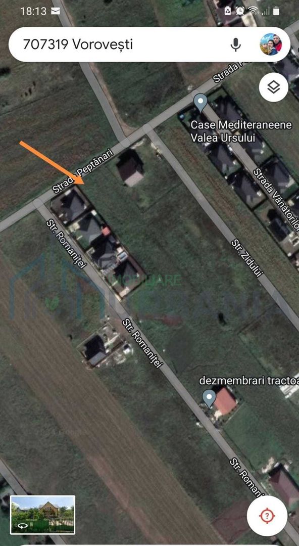 Teren intravilan de 2000 mp cu utilități în Vorovești, strada Pieptănari - Poză 6