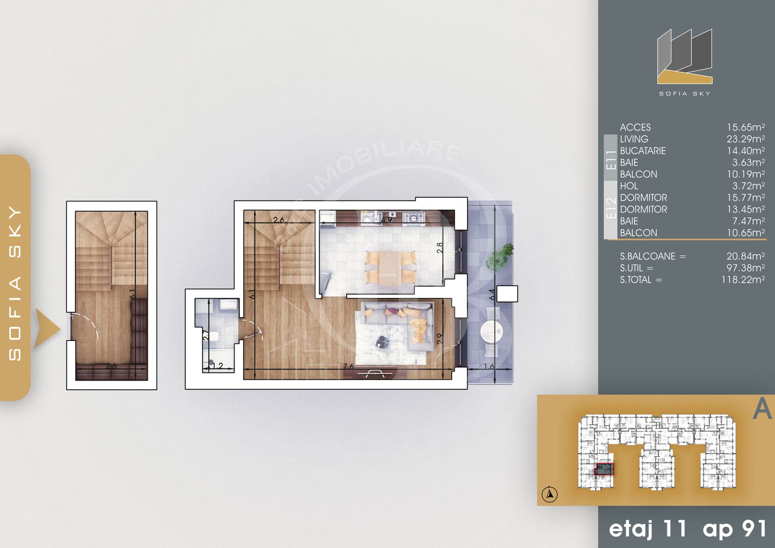 Duplex 3 camere Mutare Rapida Theodor Pallady 7 min Metrou - Schiță 4