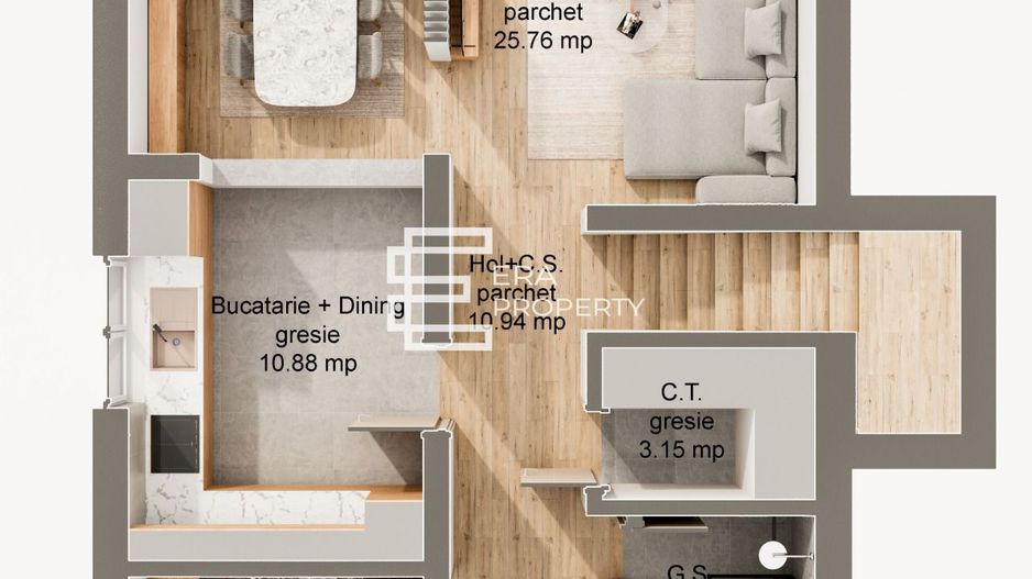 Casă nouă, 5 camere, terasă 22 mp, teren 340 mp – Șura Mare - Schiță 6