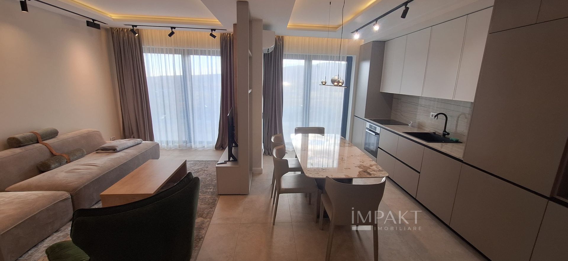 Apartament modern cu 3 camere pe doua niveluri in Buna Ziua - Poză 1