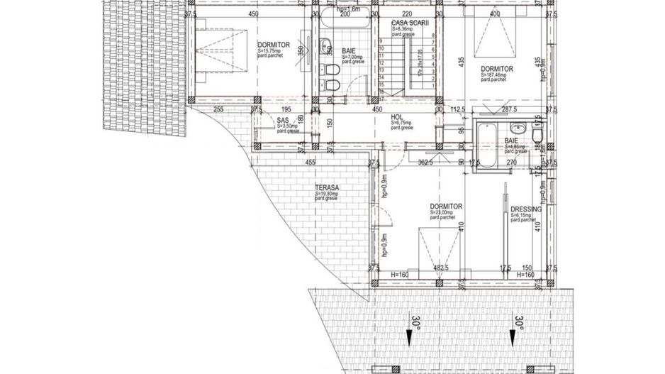 Casă individuală nouă, modernă, în Sânpetru, zona Triaj - Schiță 31