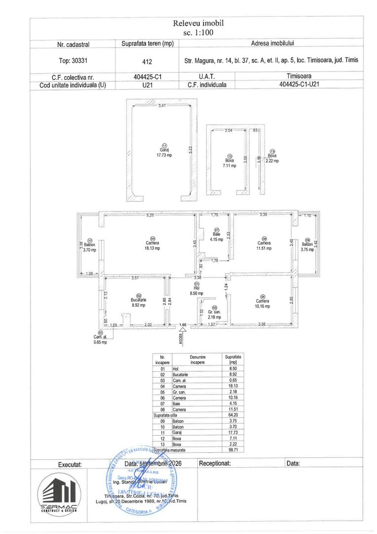 Apartament 3 camere | 2 bai | Garaj propriu | 2 boxe | Calea Girocului - Poză 21