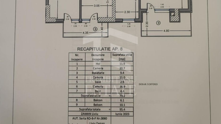 Doamna Ghica- Baicului - Quartz Residence- 3 camere + loc de parcare! - Schiță 25