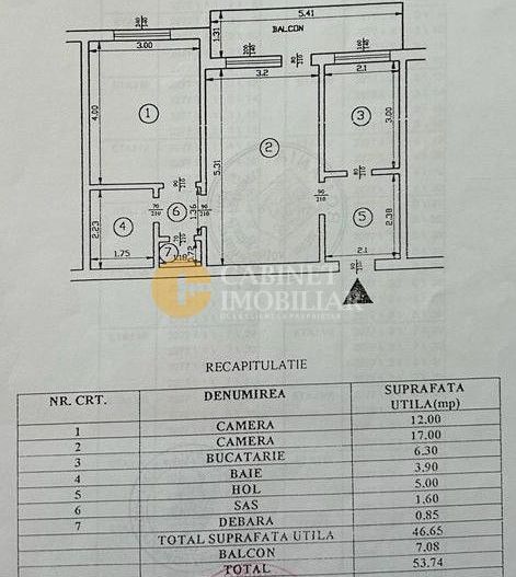 Podu Ros - 2 camere - Etaj Intermediar - Fara Risc - Poză 12