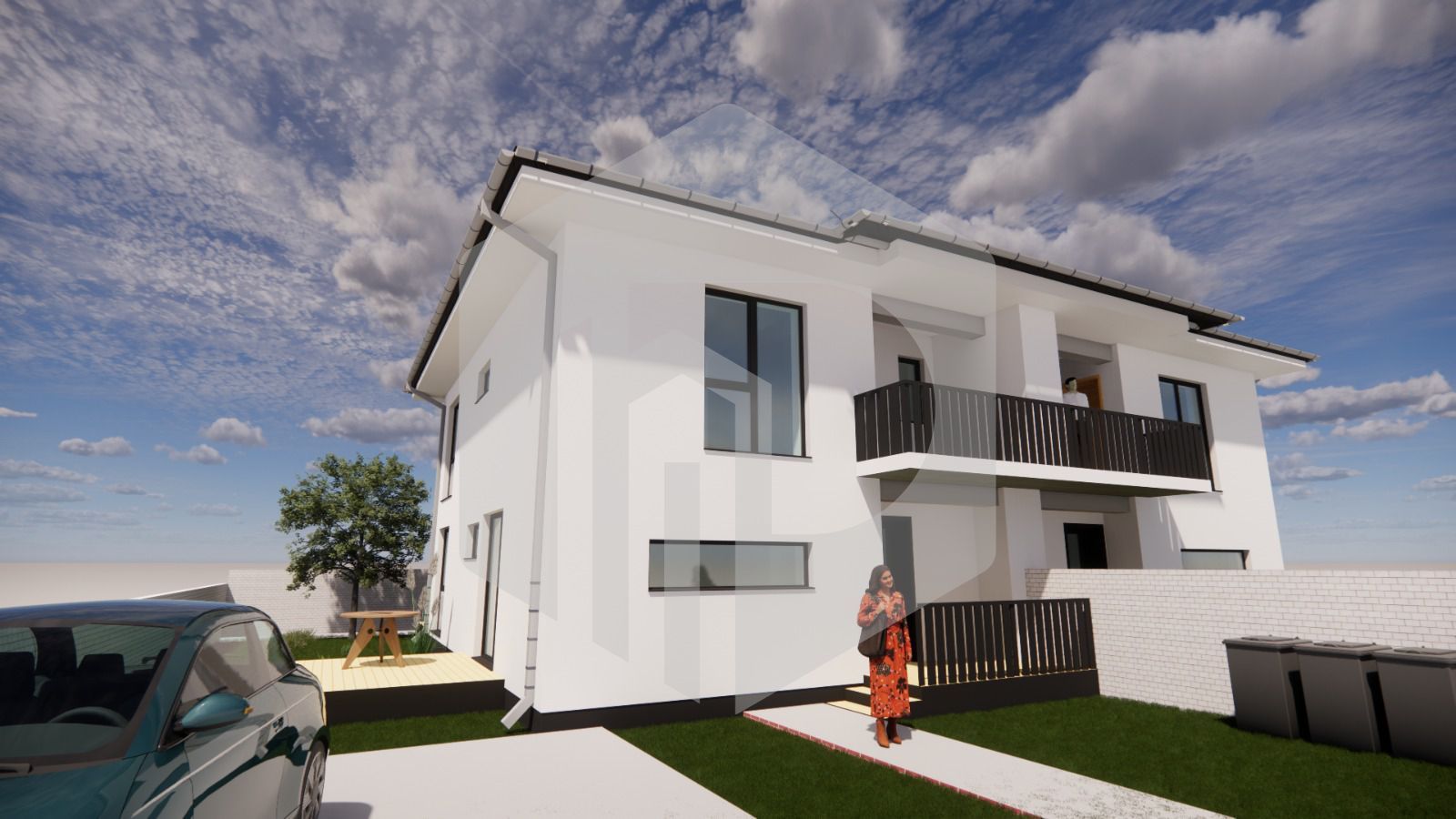 Casa tip Duplex in Selimbar-Calitate garantata-250 mp teren- 120 mpu - Poză 2